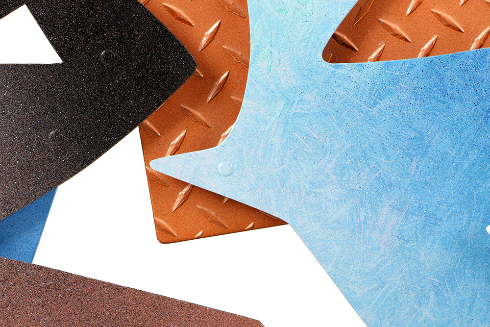 Daniel Roache Painted Metal Sculpture Abstract Composition