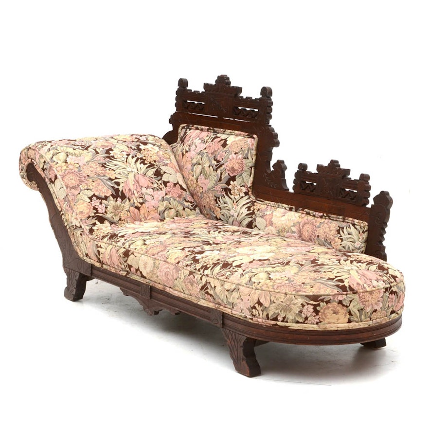 Victorian Eastlake Style Chaise