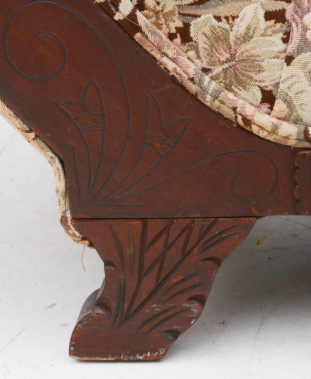 Victorian Eastlake Style Chaise