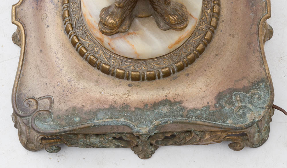 Ornate Bronze-Tone Metal Floor Lamp