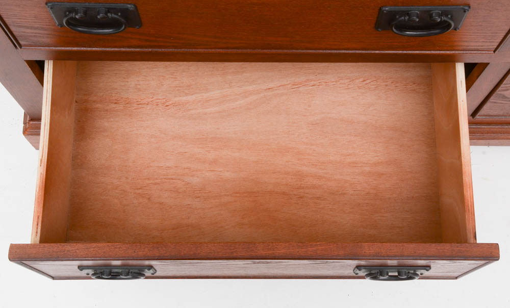 Mission Oak Style Dresser with Mirror