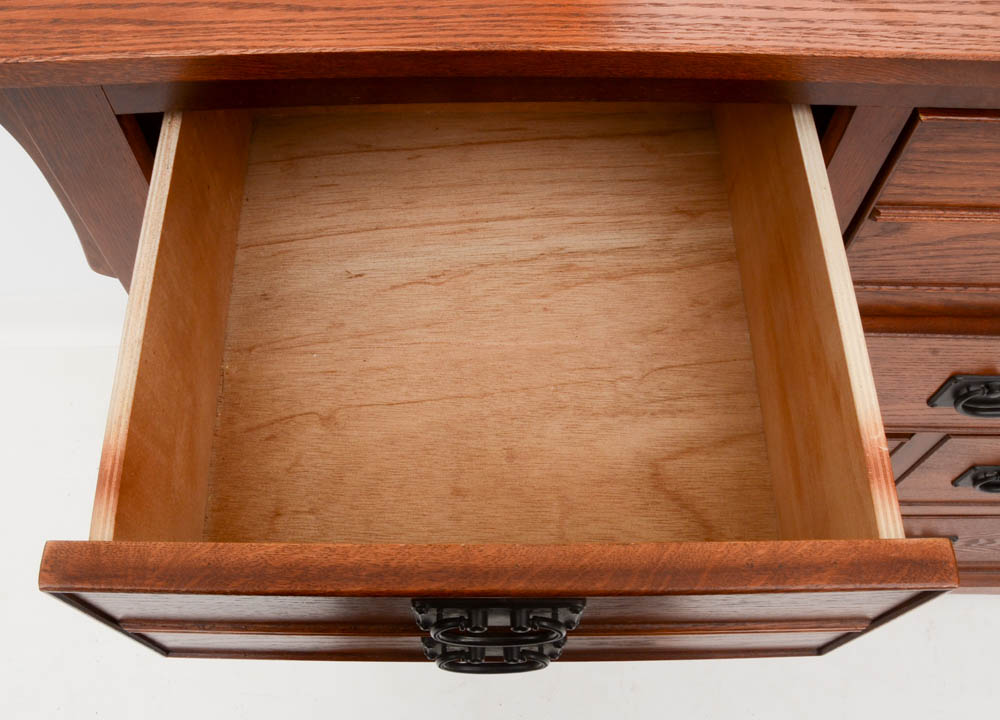 Mission Oak Style Dresser with Mirror