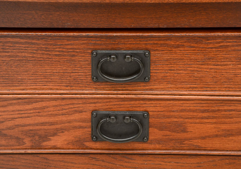 Mission Oak Style Dresser with Mirror