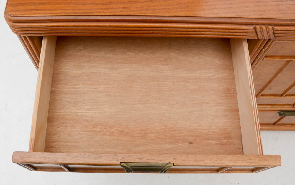 Art Deco Style Triple Dresser with Mirror