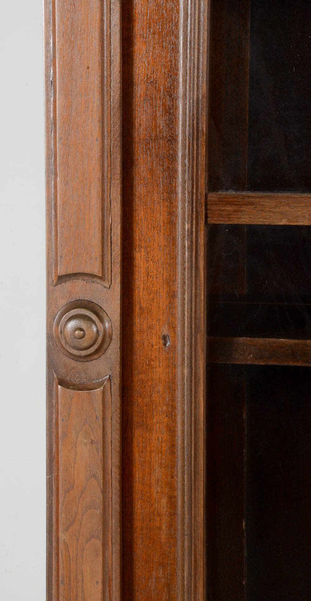 Victorian Walnut Bookcase on Cabinet