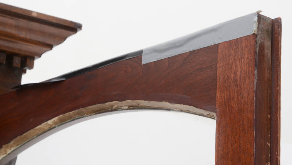 Victorian Walnut Bookcase on Cabinet