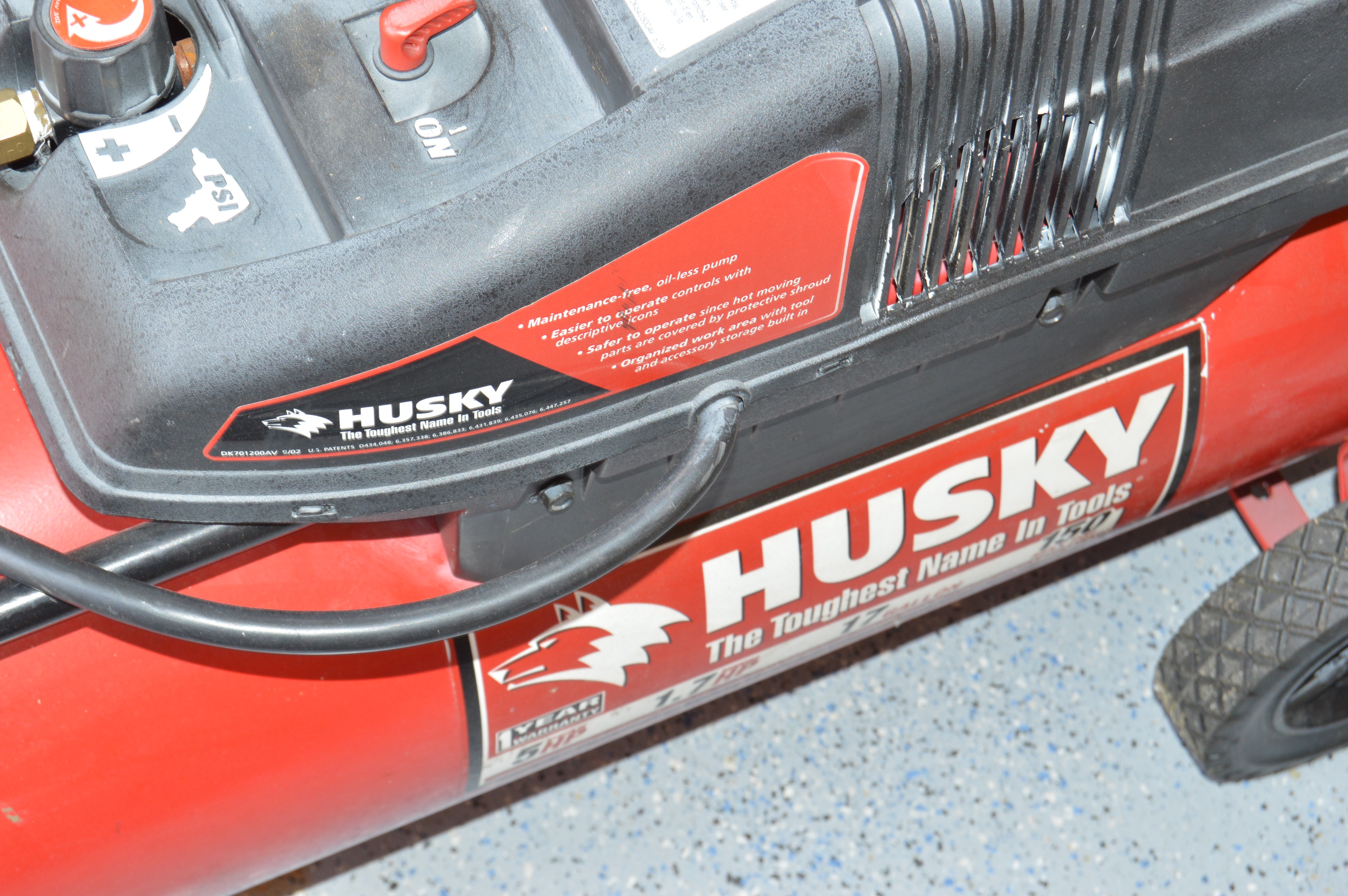 Portable 17 Gallon Air Compressor by Husky