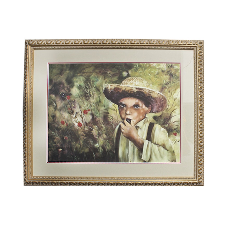 Nell Cahn Limited Edition Offset Lithograph of a Young Boy