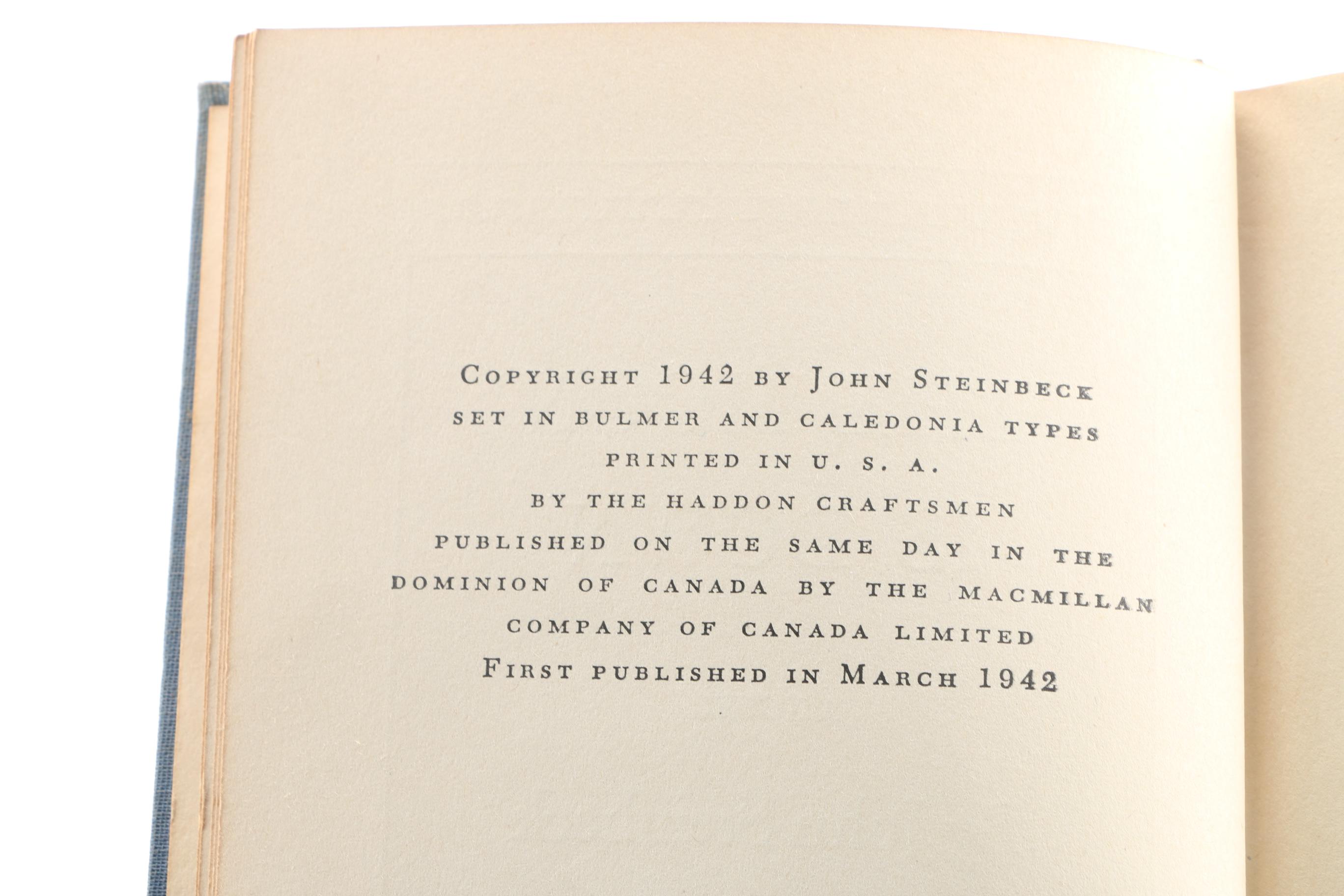 First Edition "The Moon Is Down" by John Steinbeck