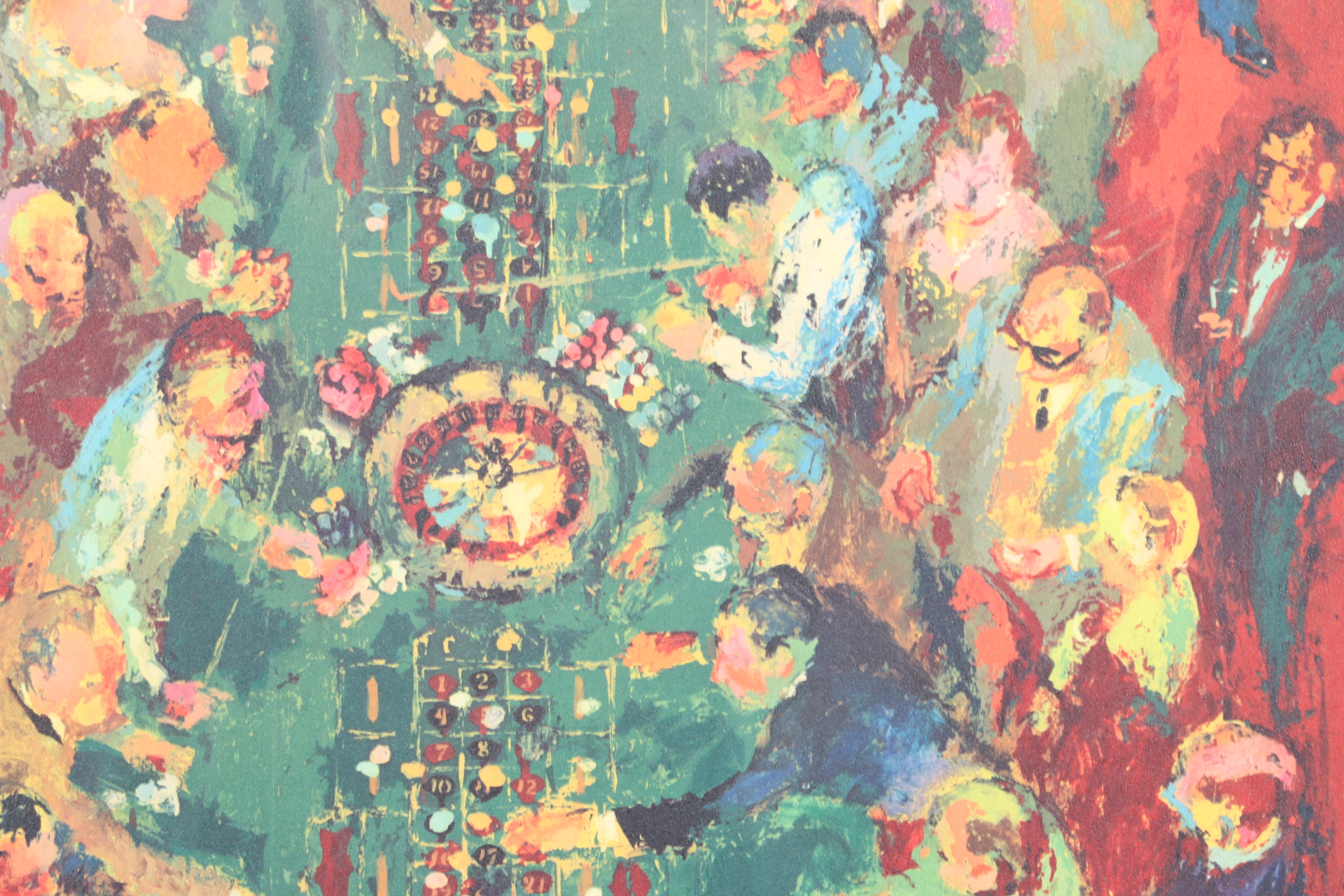 LeRoy Neiman Offset Lithograph "Gaming Table"