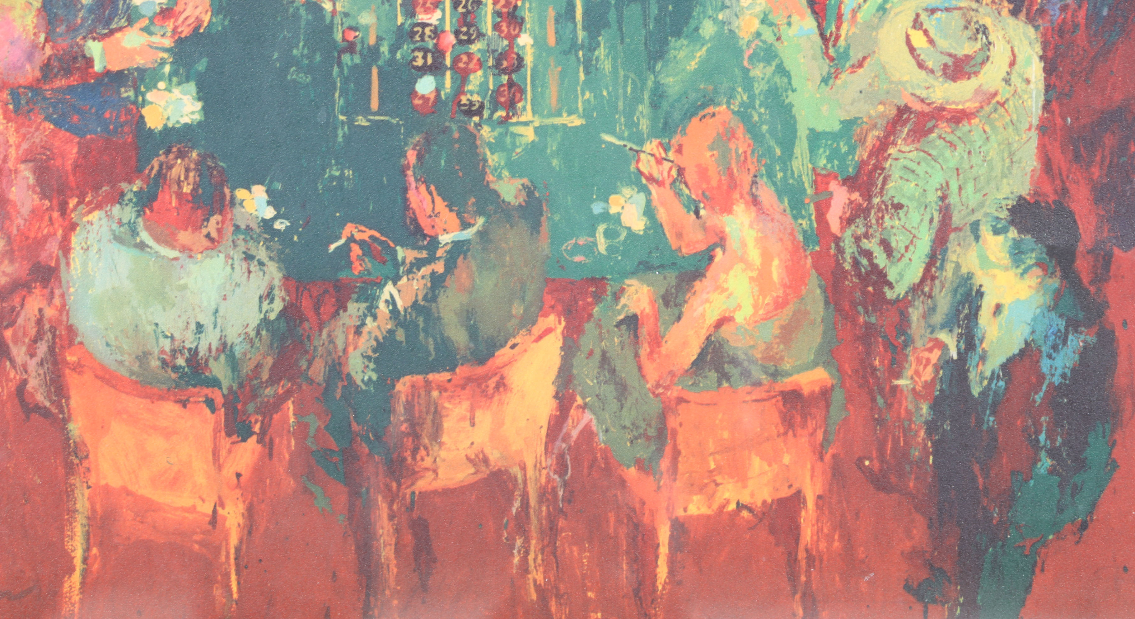 LeRoy Neiman Offset Lithograph "Gaming Table"