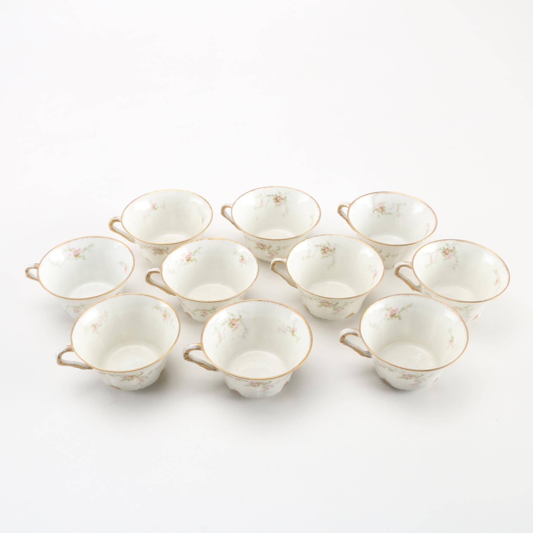 Theodore Haviland Limoges Porcelain Teacups