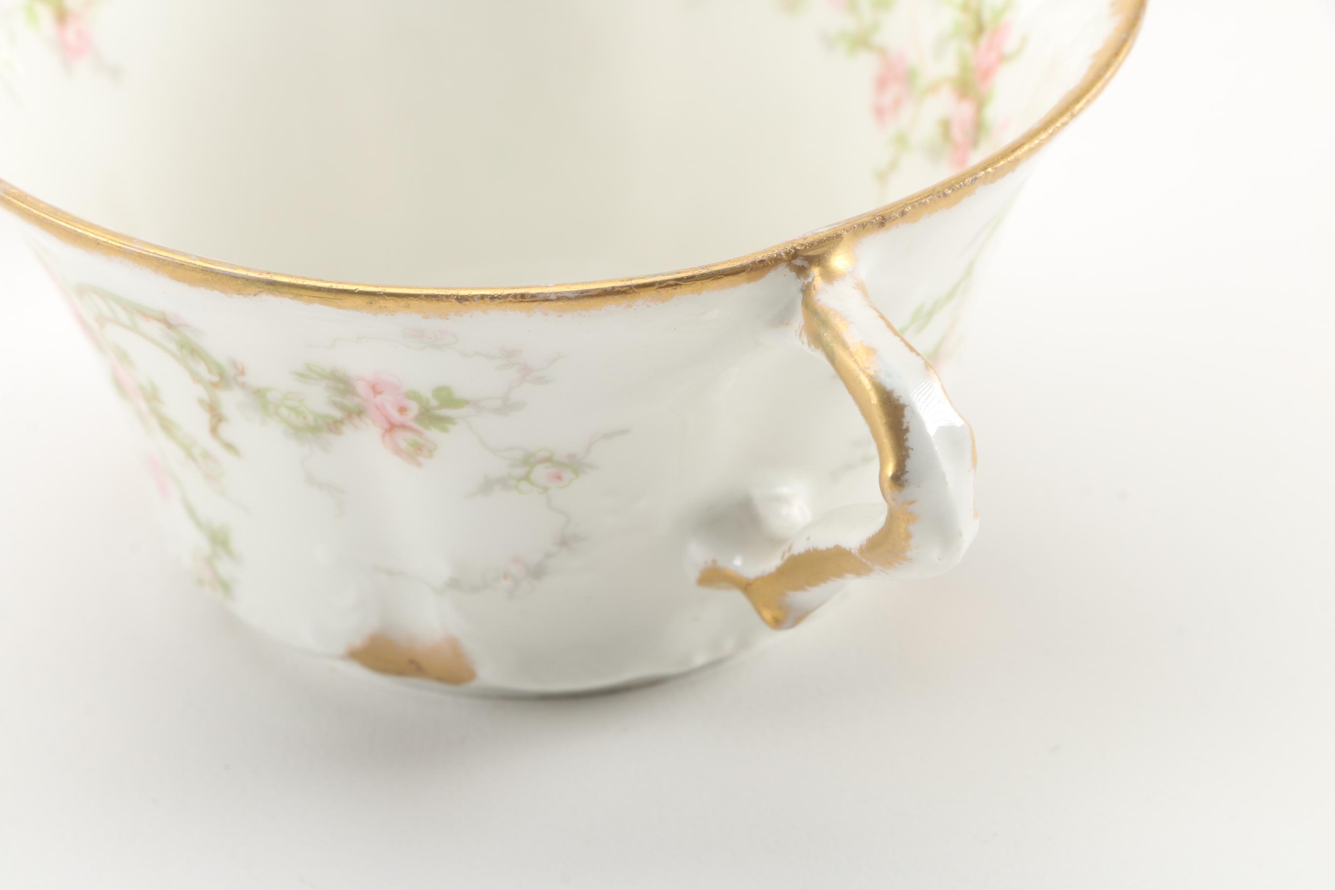 Theodore Haviland Limoges Porcelain Teacups