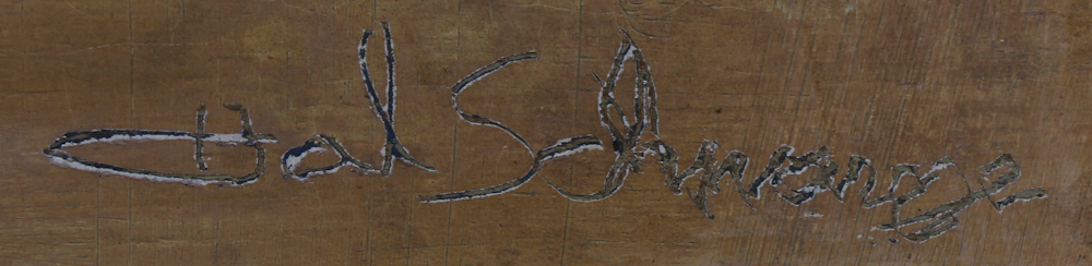 Hal Schwarze Mixed Media Abstract Painting