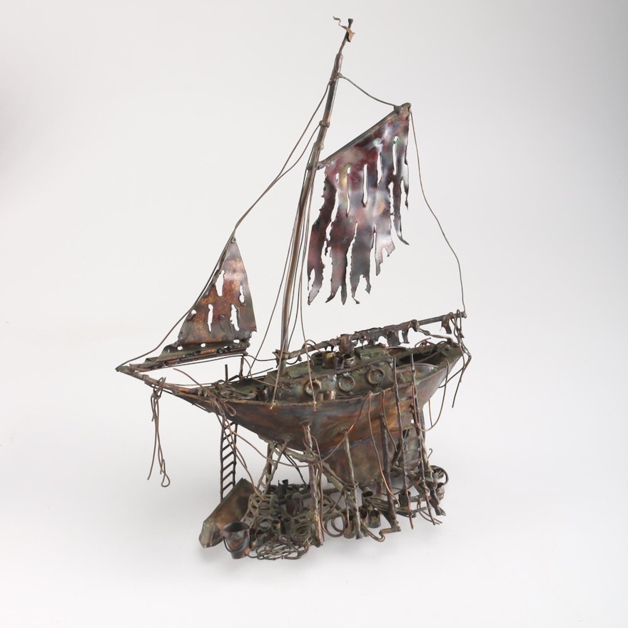 Salvaged Shipwreck Copper Sculpture