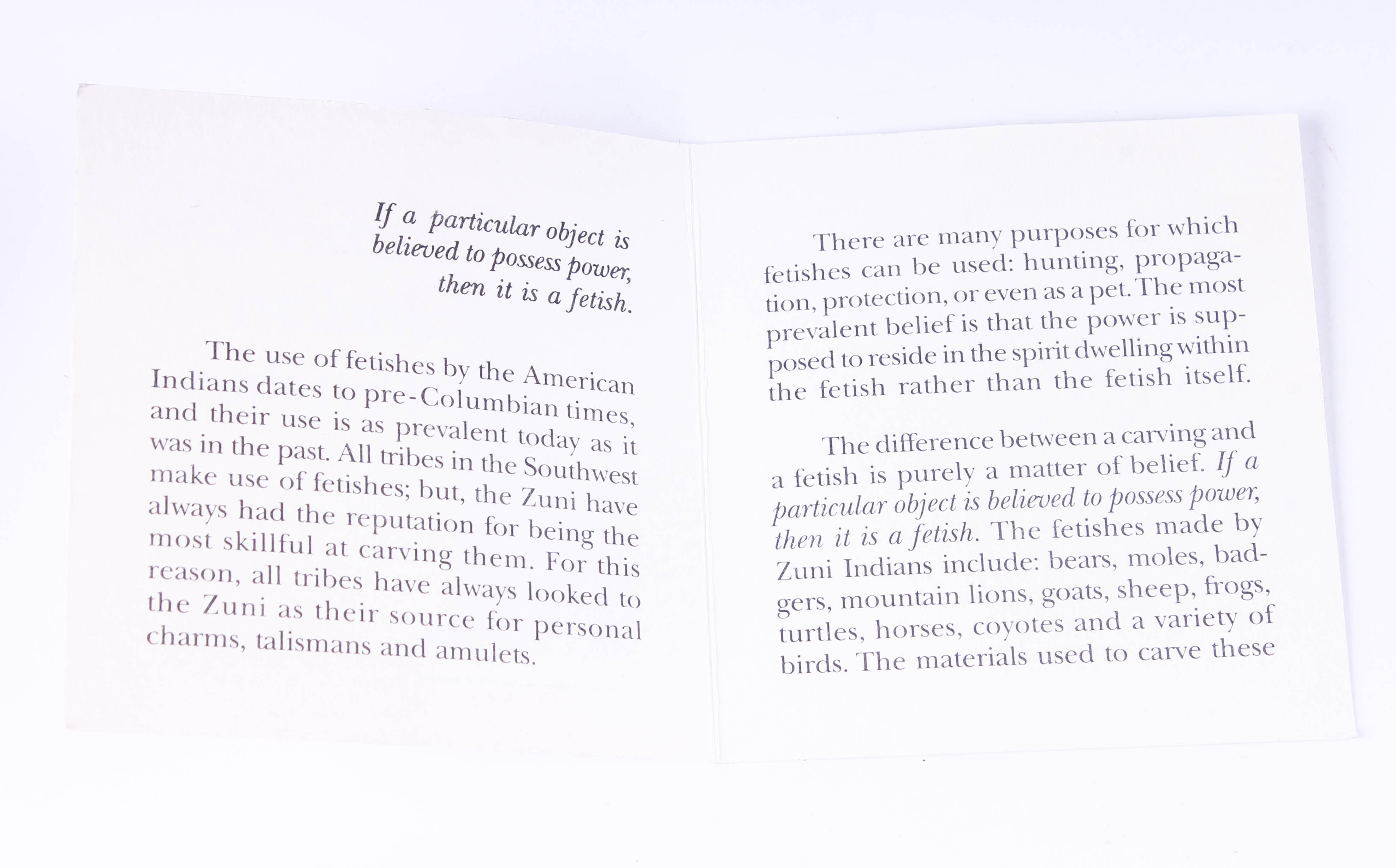 Native American Style Mini Pots and Two Fetishes