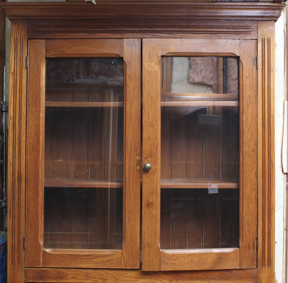 Vintage Oak China Cabinet