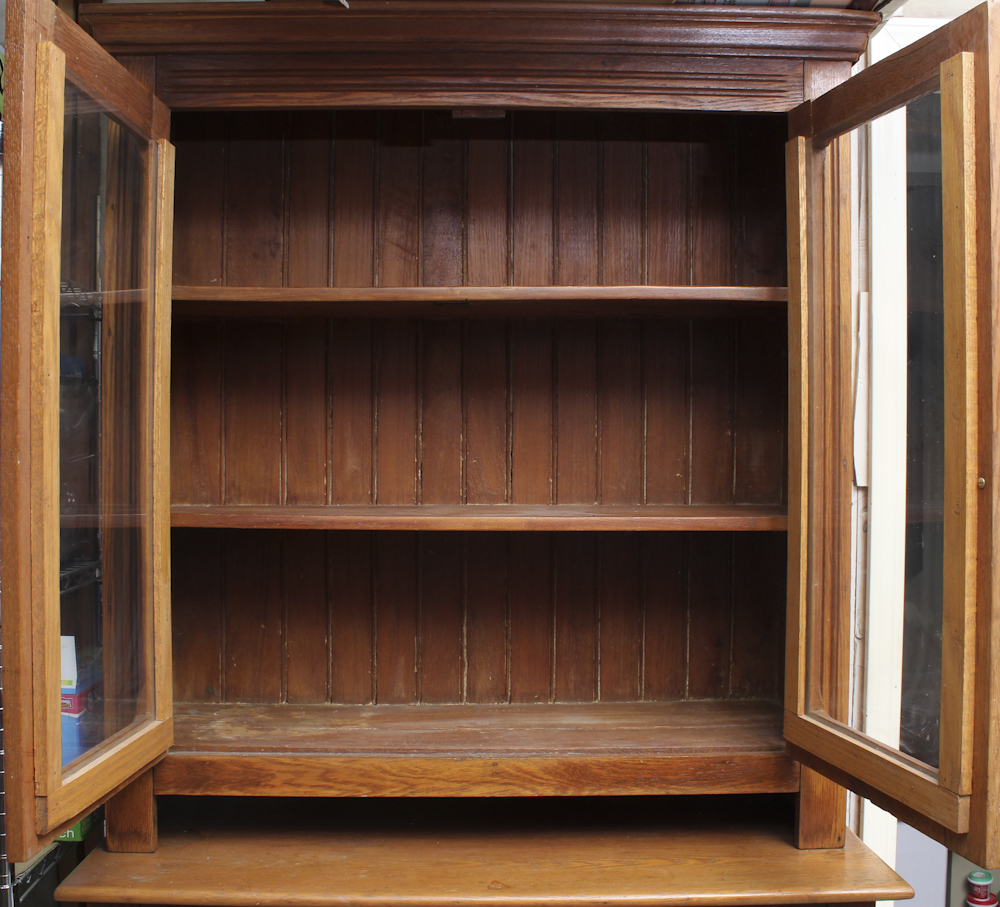 Vintage Oak China Cabinet