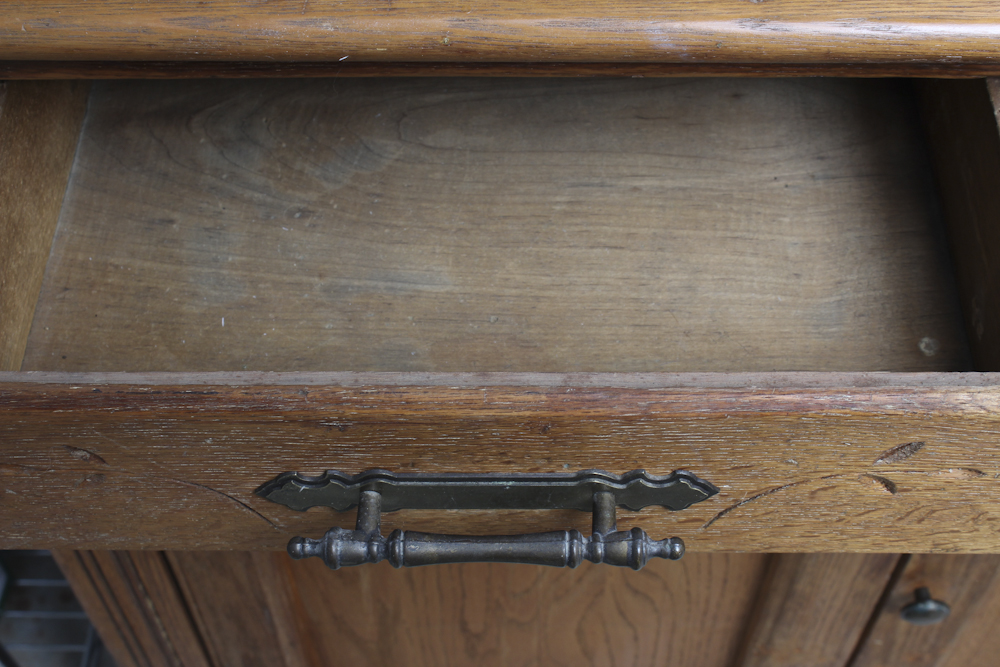 Vintage Oak China Cabinet