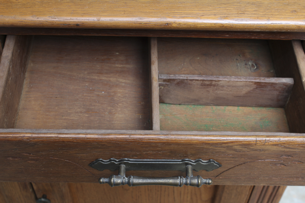 Vintage Oak China Cabinet