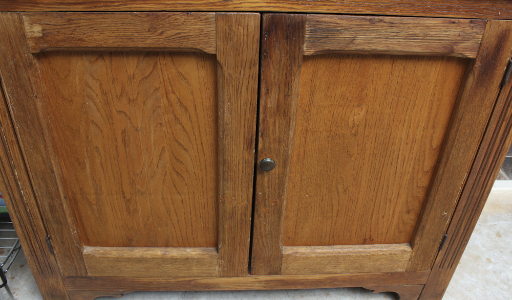 Vintage Oak China Cabinet