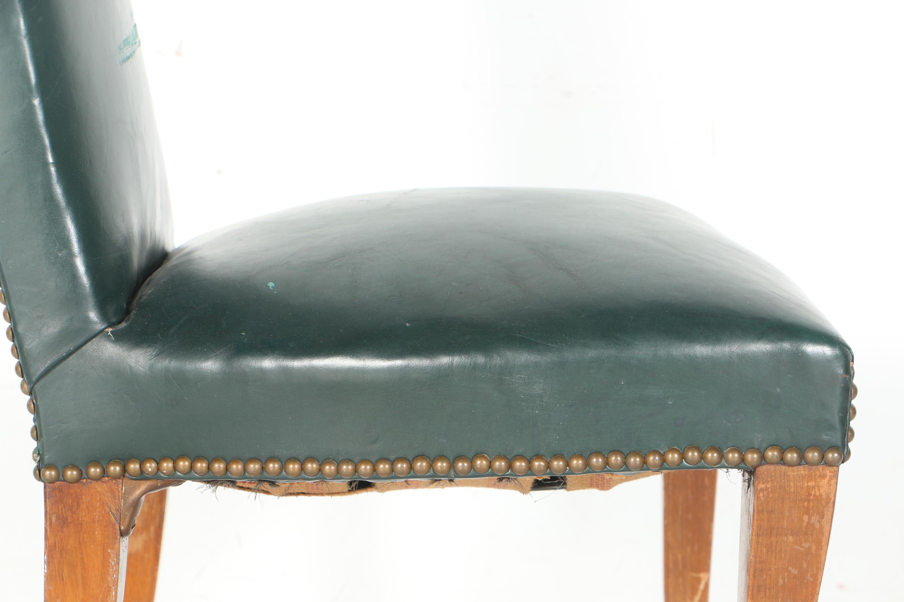 HIgh Back Leather Dining Chair