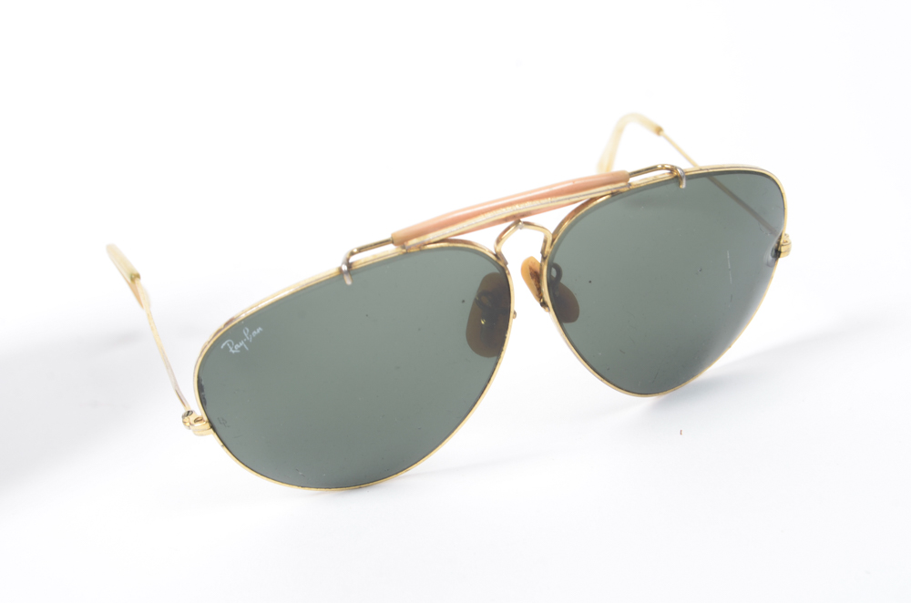 Vintage Ray-Ban "Outdoorsman" Aviator Sunglasses with Case