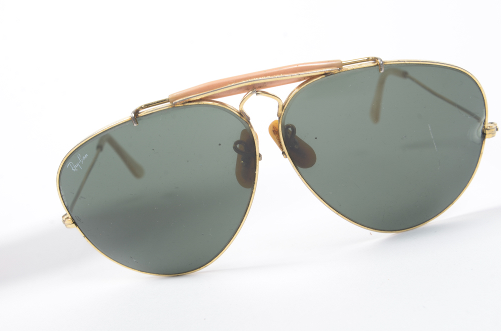 Vintage Ray-Ban "Outdoorsman" Aviator Sunglasses with Case