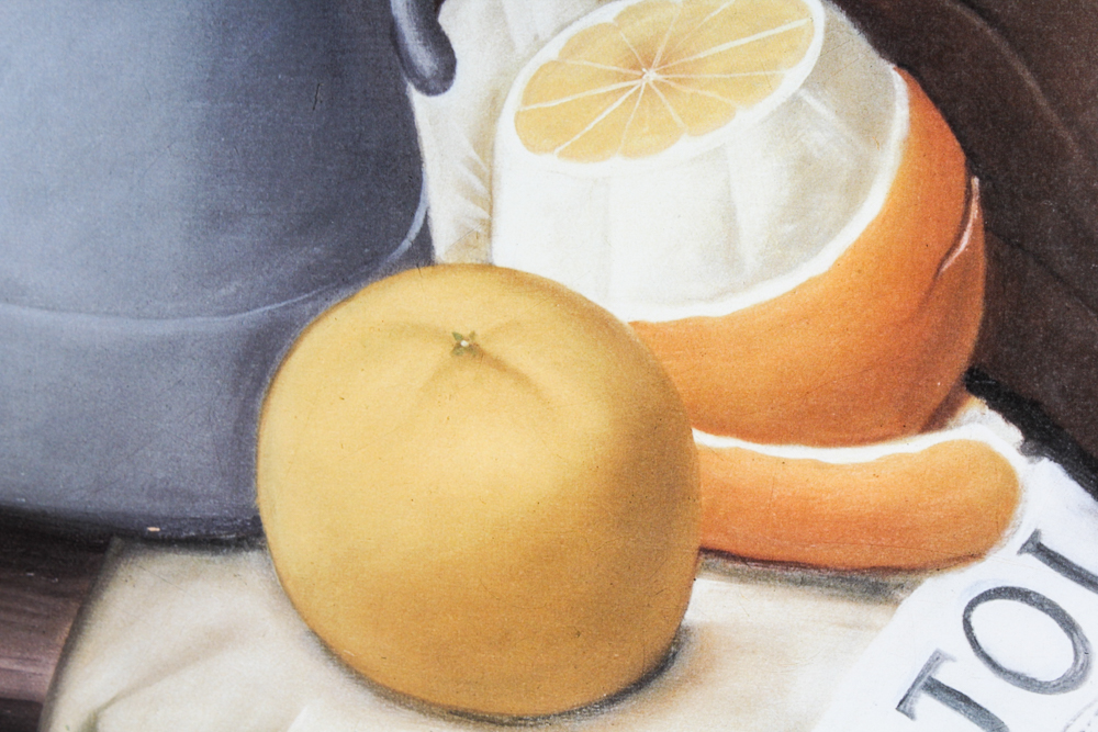 Large Scale Modern Still Life Offset Lithograph Print