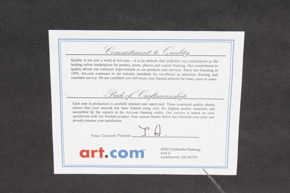 Large Scale Modern Still Life Offset Lithograph Print