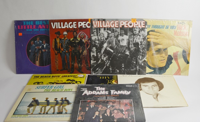 Beach Boys, Addams Family and Other Vintage LPs
