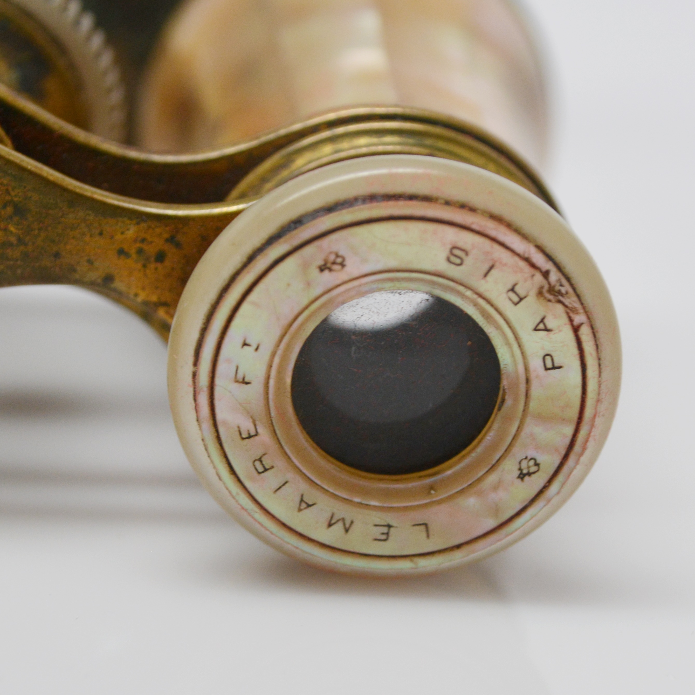 Two Vintage French Lemaire Mother of Pearl Opera Glasses