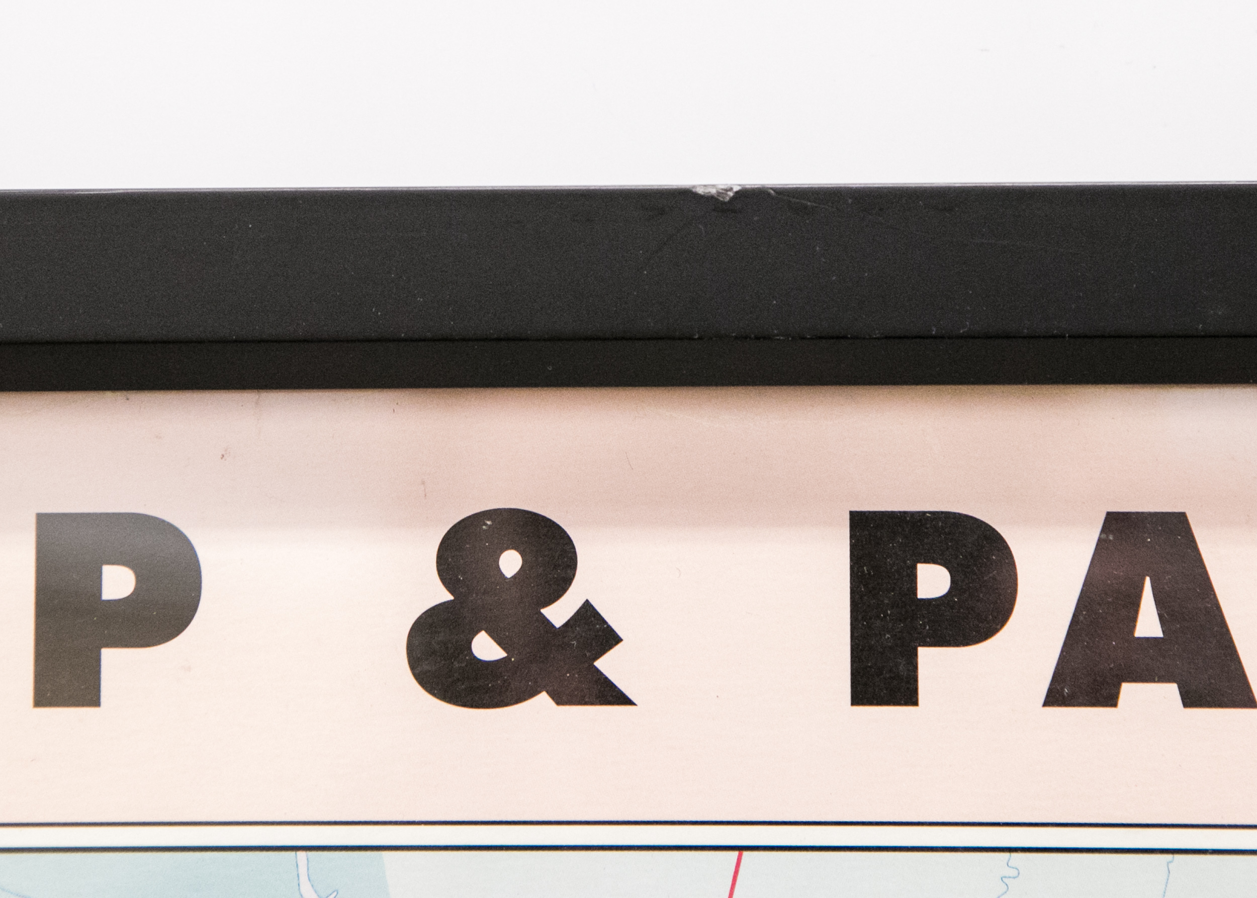 Framed "Pulp & Paper Mills" Map