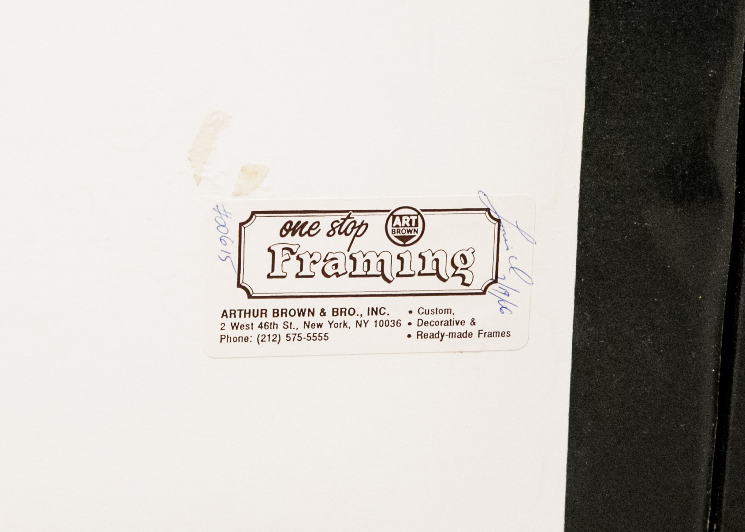 Framed "Pulp & Paper Mills" Map