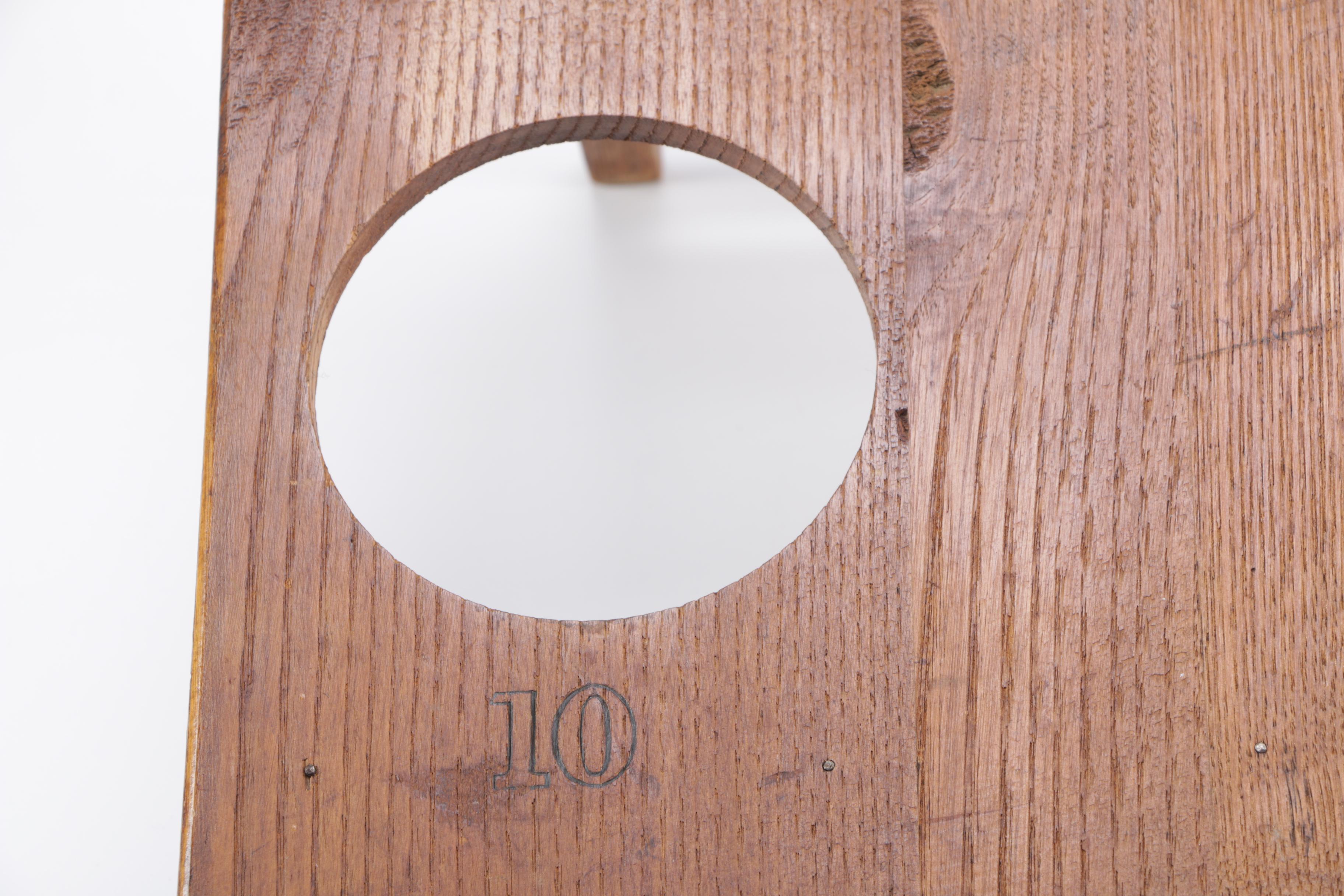 Antique Wooden Games Including 1880s Cornhole Predecessor "Faba Baga; or Parlor Quoits"