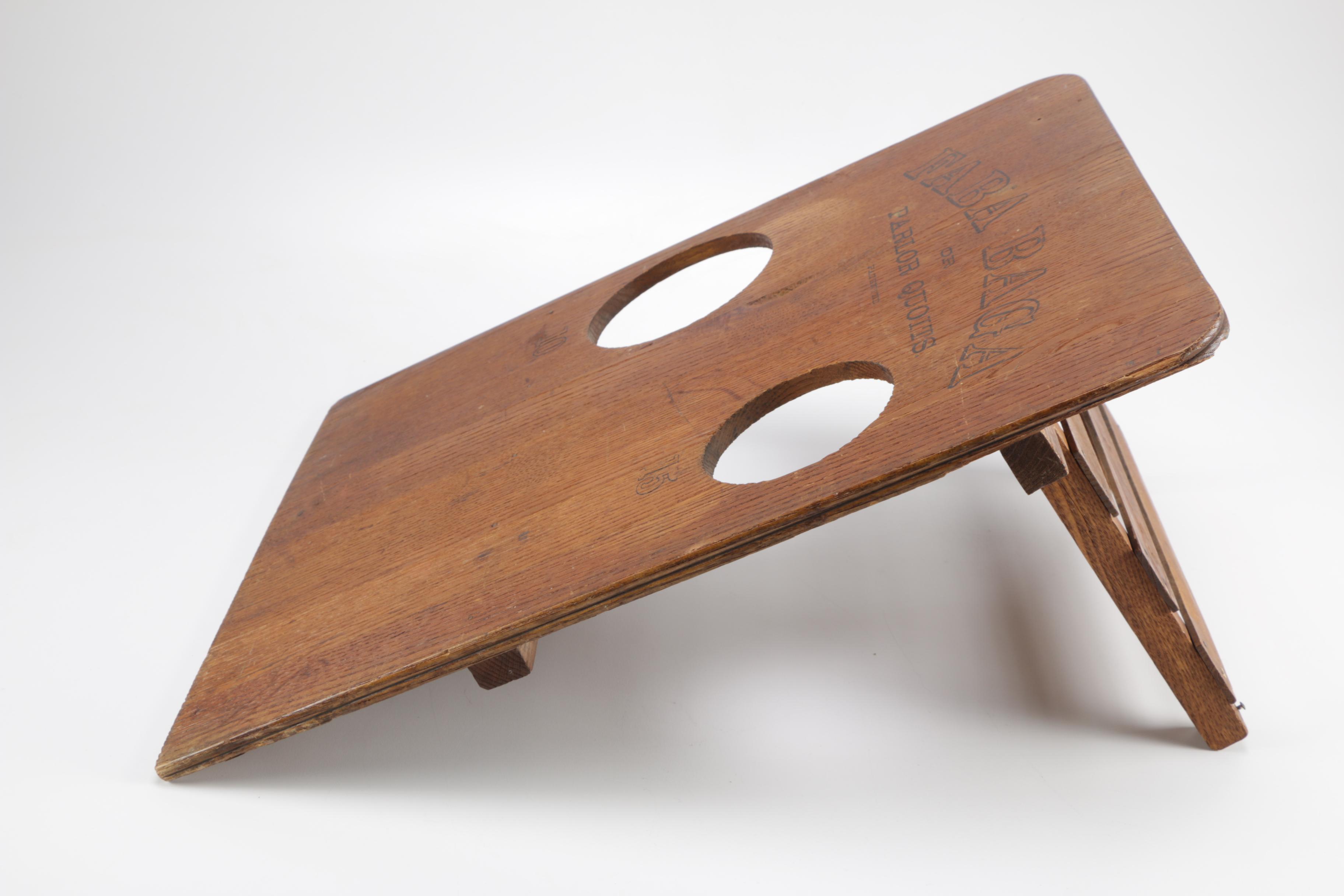 Antique Wooden Games Including 1880s Cornhole Predecessor "Faba Baga; or Parlor Quoits"