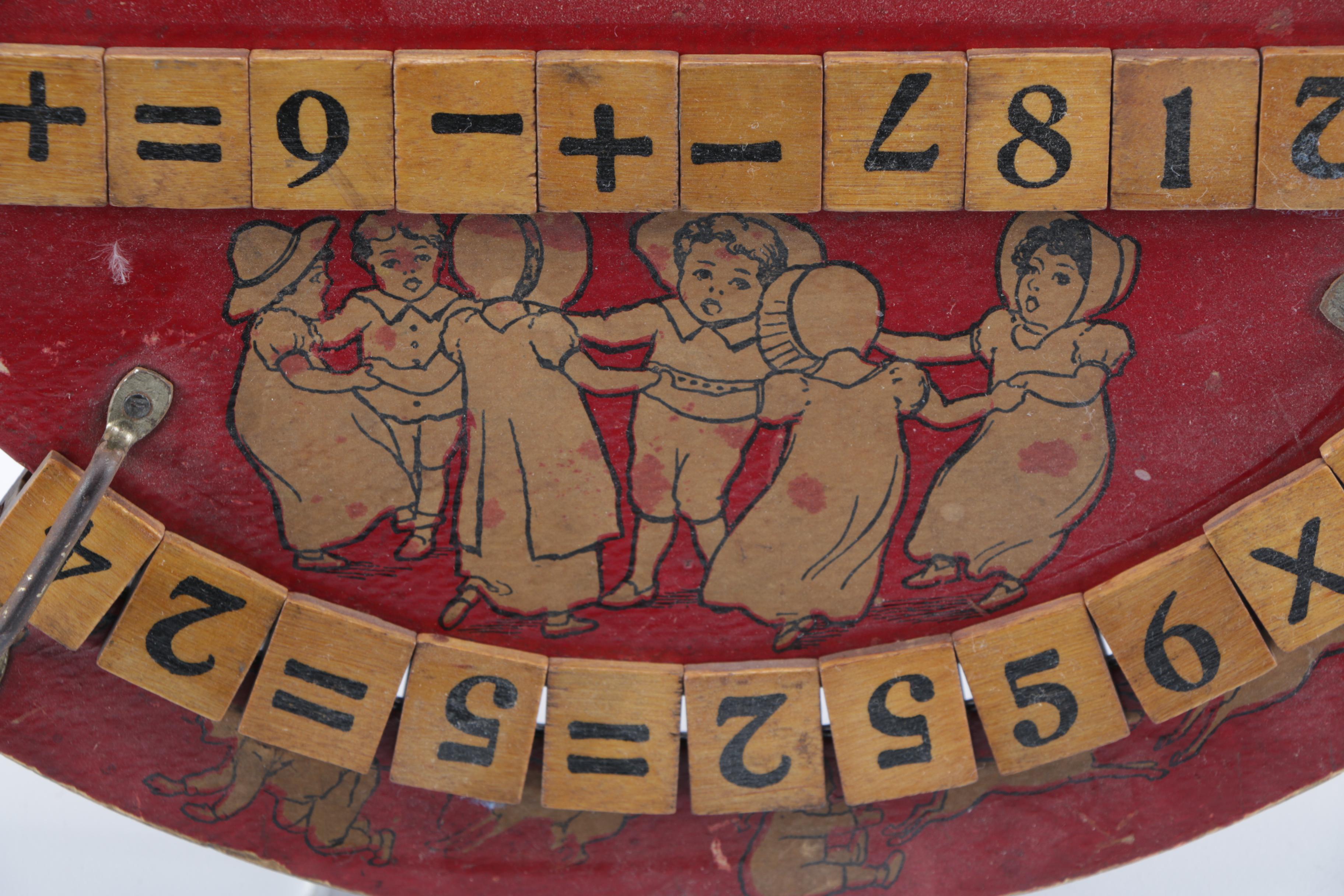 Antique Wooden Games Including 1880s Cornhole Predecessor "Faba Baga; or Parlor Quoits"