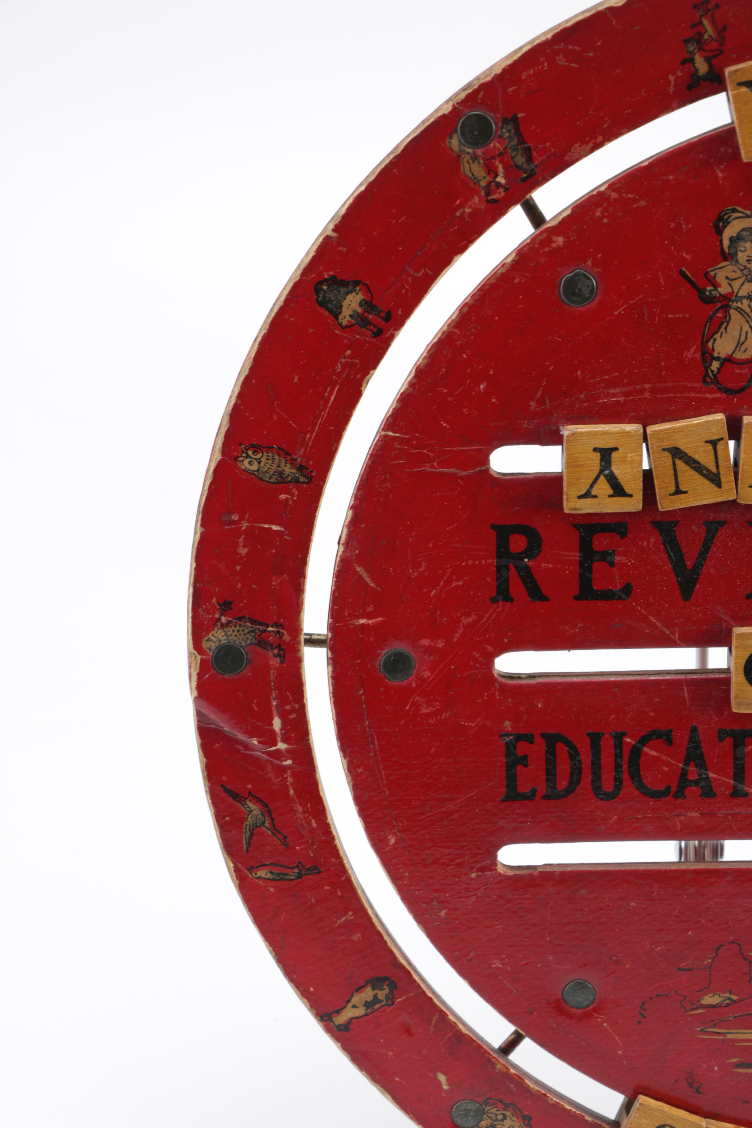 Antique Wooden Games Including 1880s Cornhole Predecessor "Faba Baga; or Parlor Quoits"