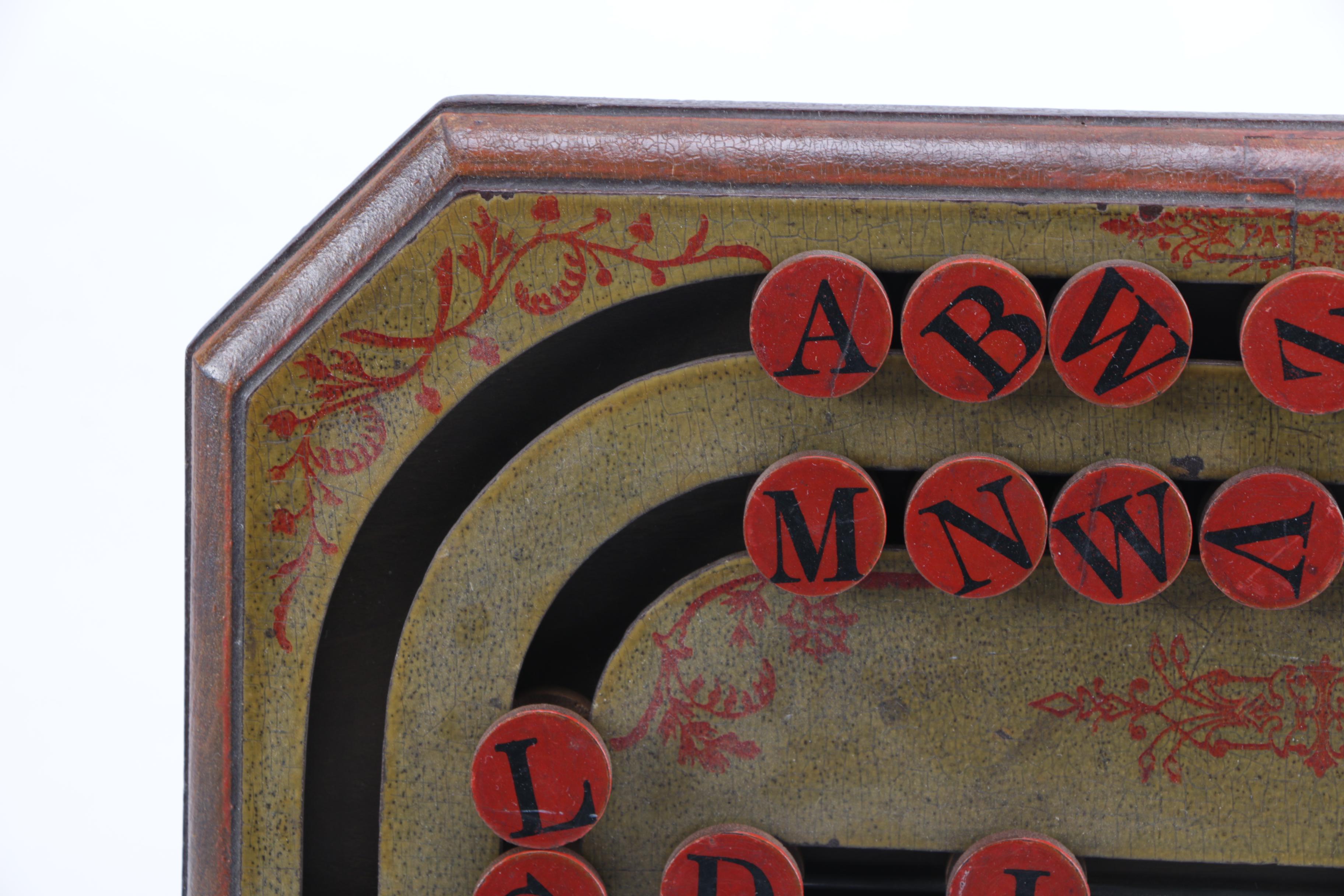 Antique Wooden Games Including 1880s Cornhole Predecessor "Faba Baga; or Parlor Quoits"