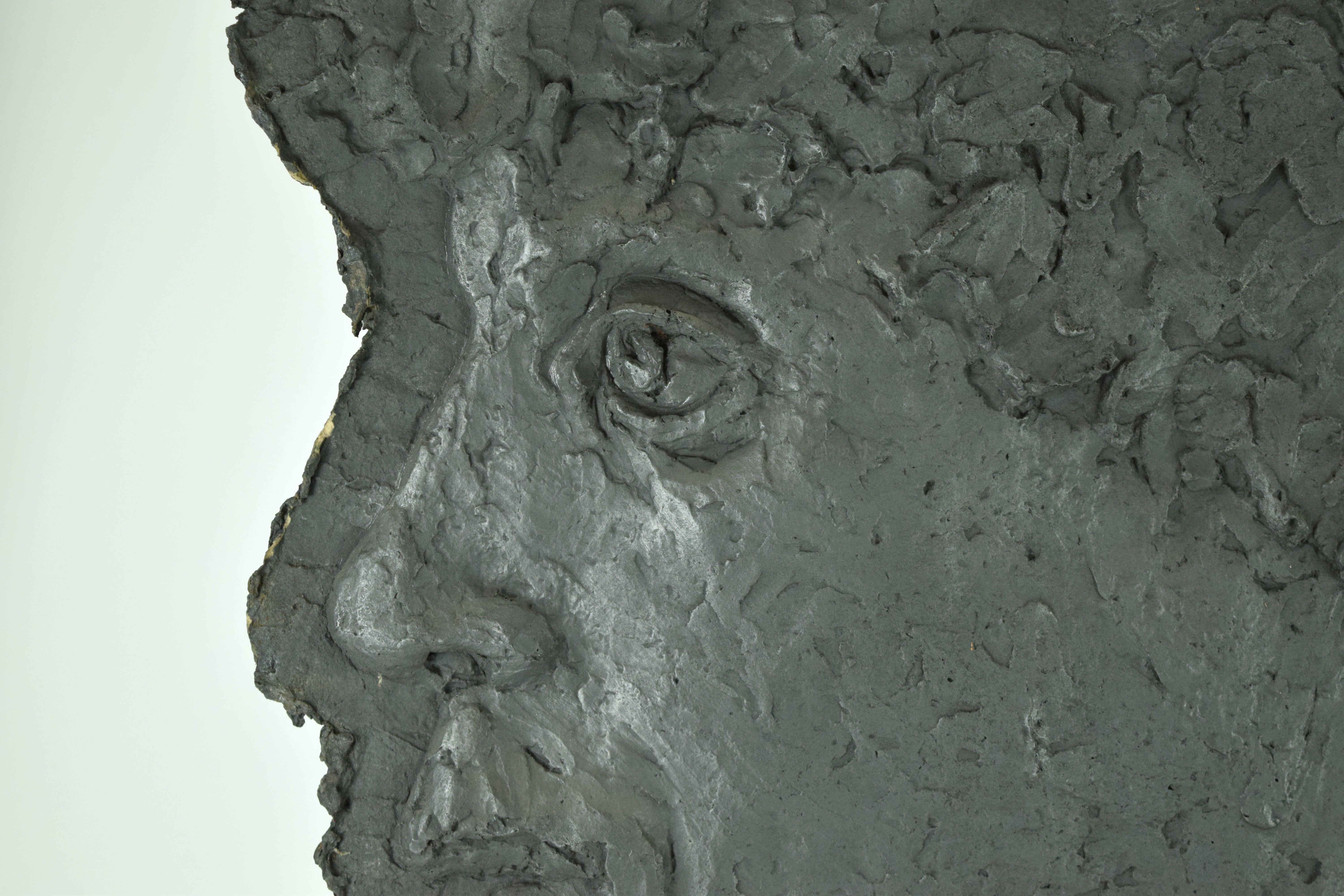 Original Tuska Cast Paper Bas-Relief Sculpture "Elliot"