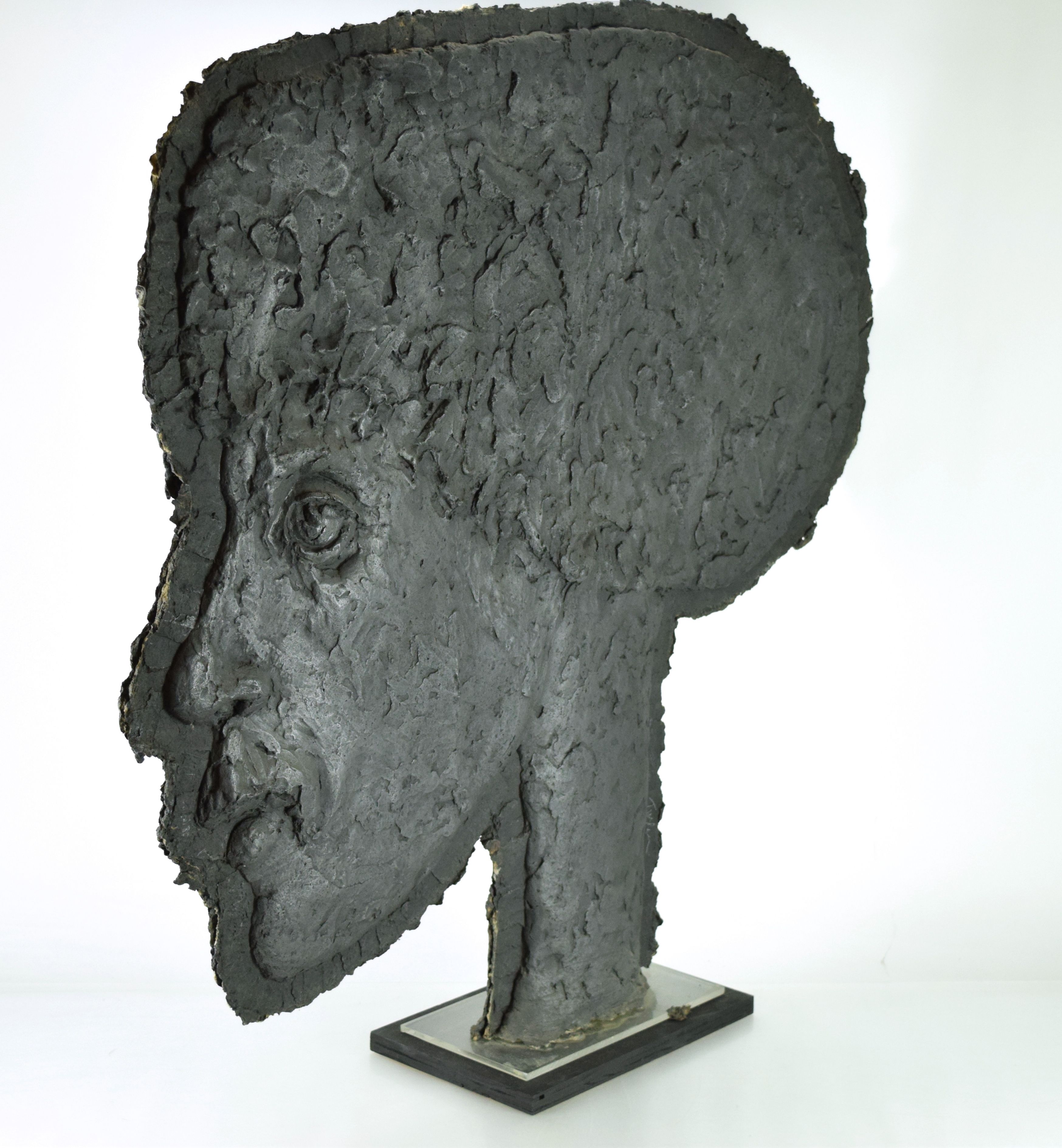 Original Tuska Cast Paper Bas-Relief Sculpture "Elliot"