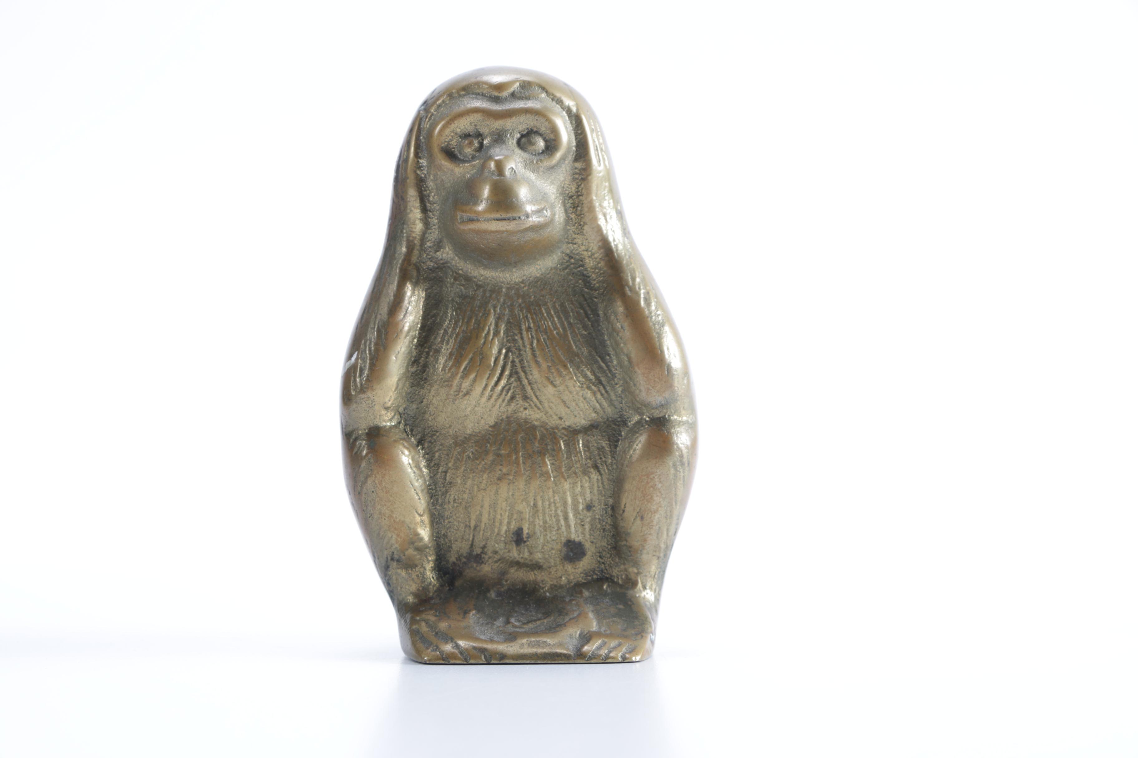 Brass Three Wise Monkeys Figurines