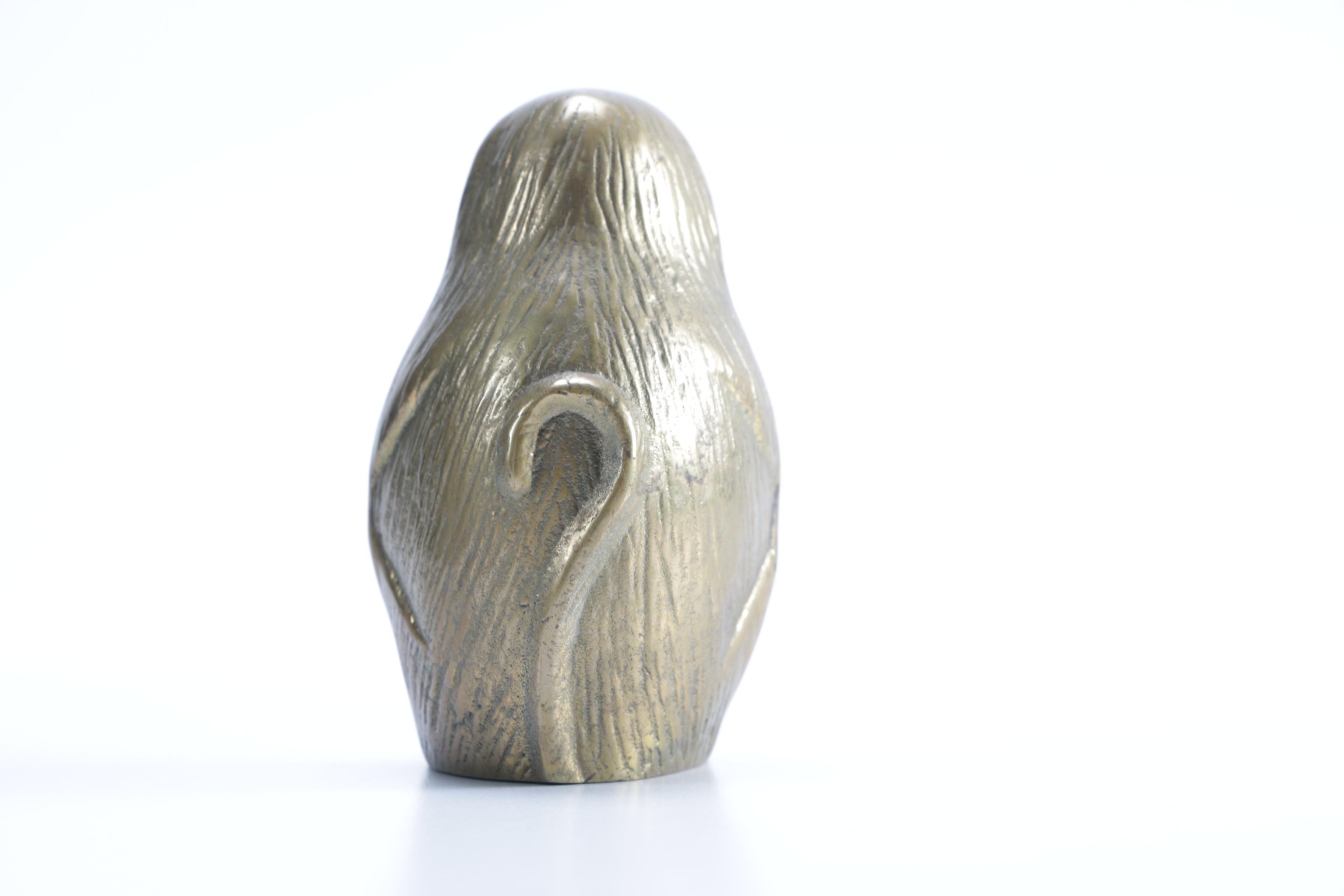 Brass Three Wise Monkeys Figurines