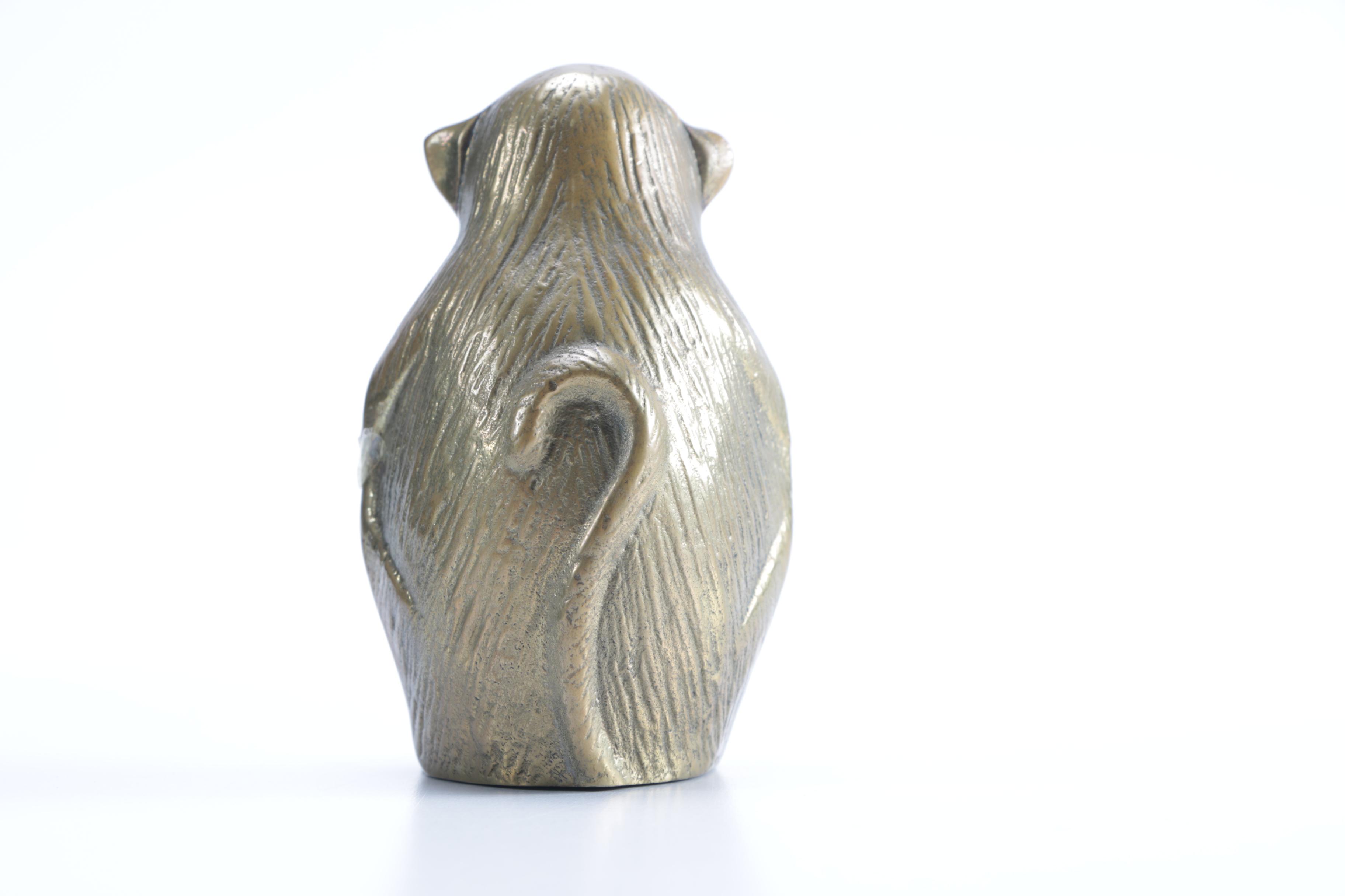 Brass Three Wise Monkeys Figurines