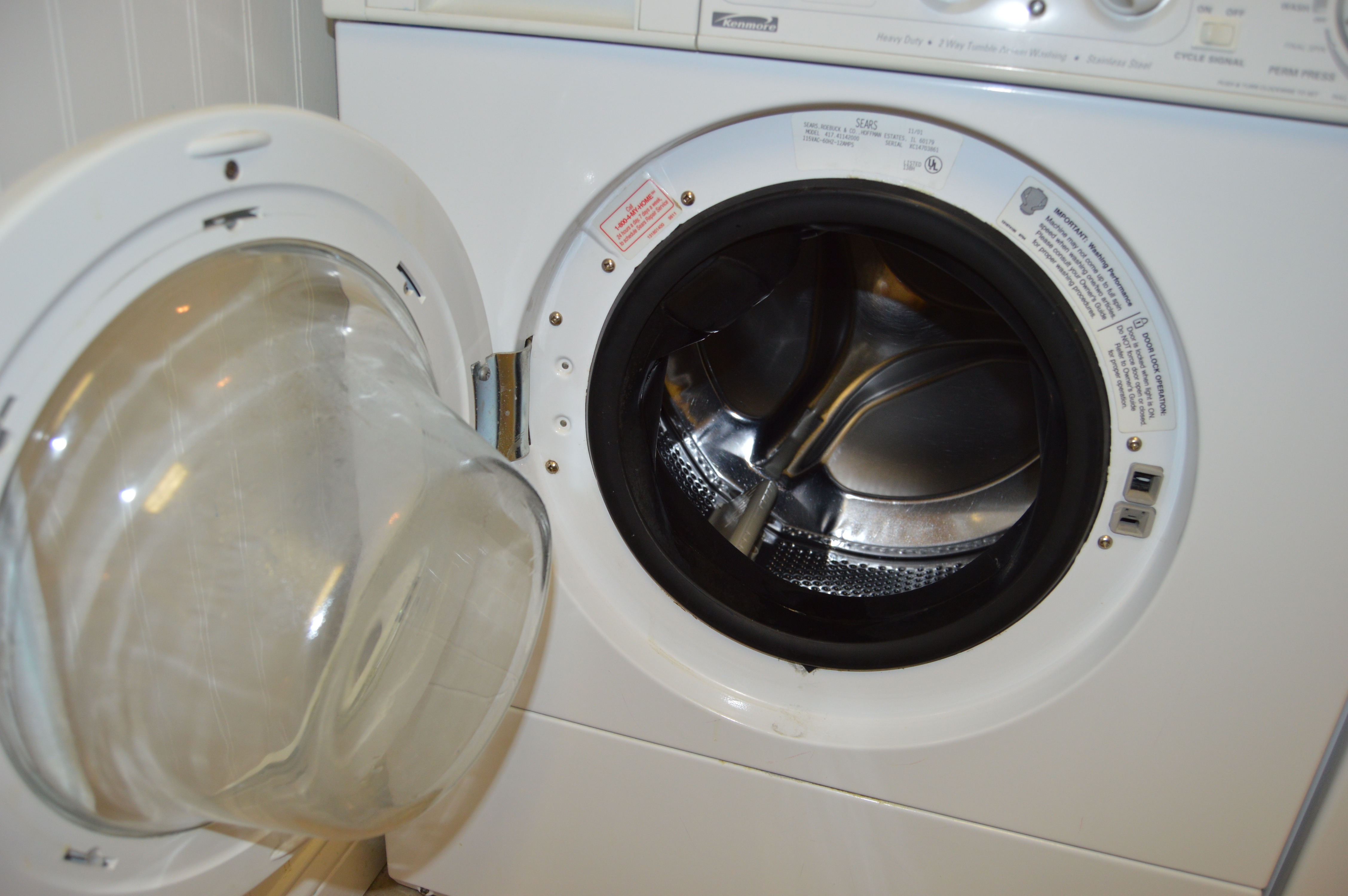 Convertible Front Load Kenmore Washer and Dryer