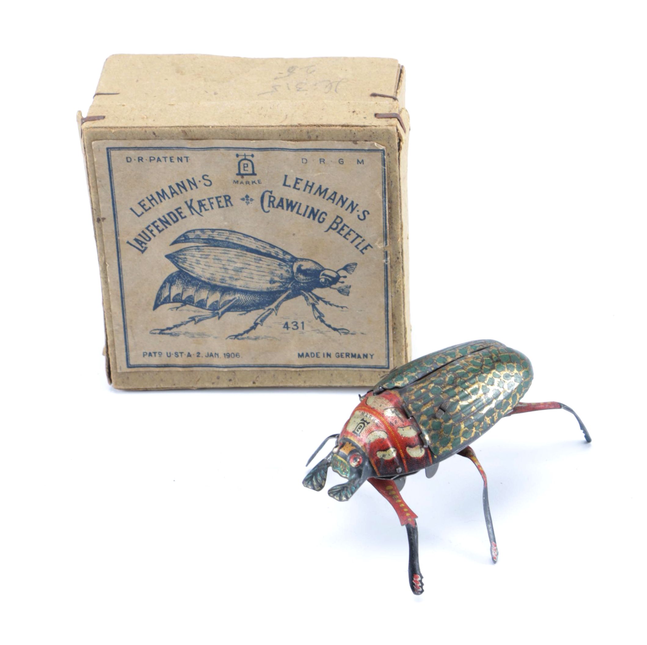 Lehmann's Crawling Beetle Tin Toy