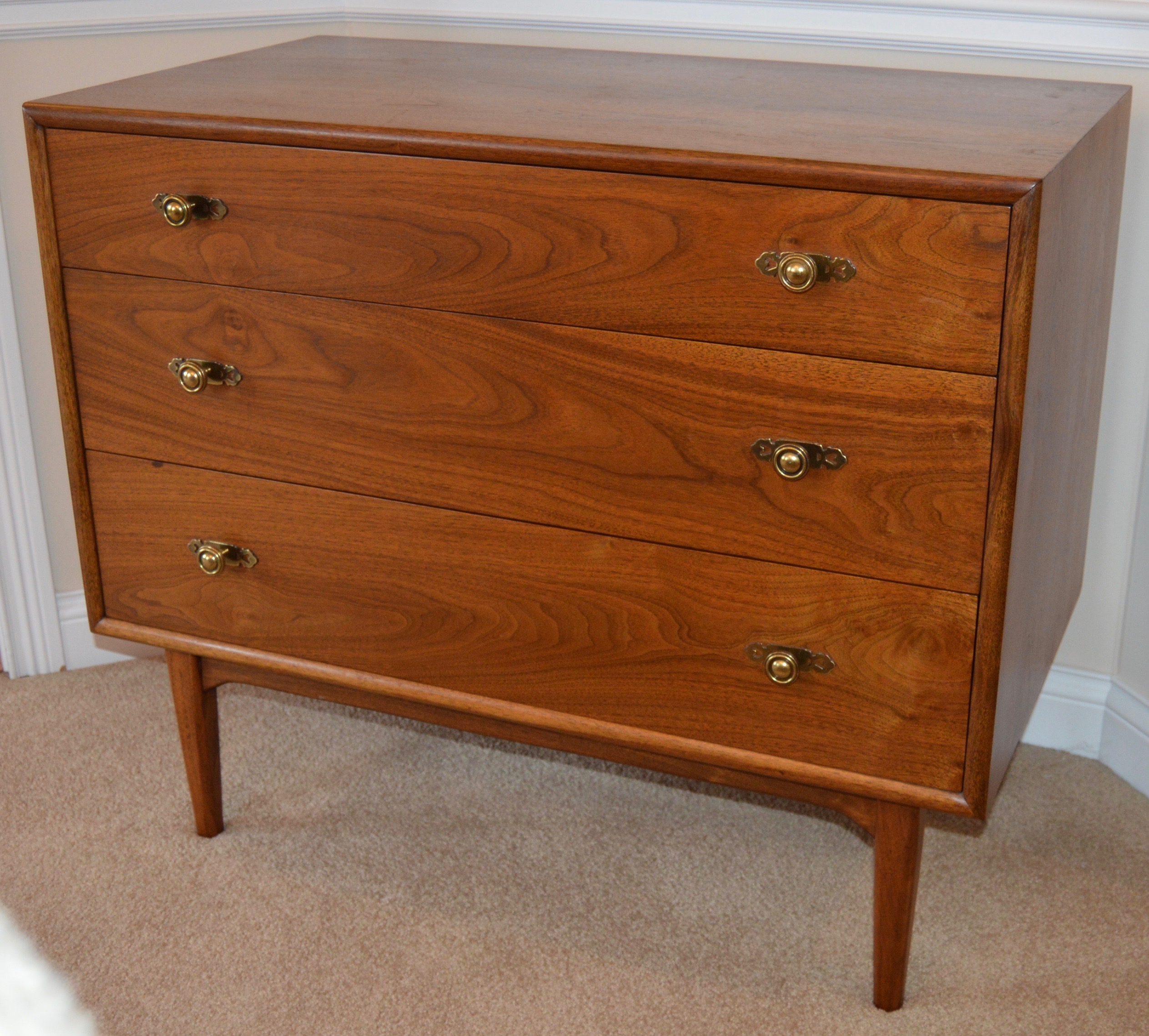 Mid Century Modern Three-Drawer Dresser by Drexel