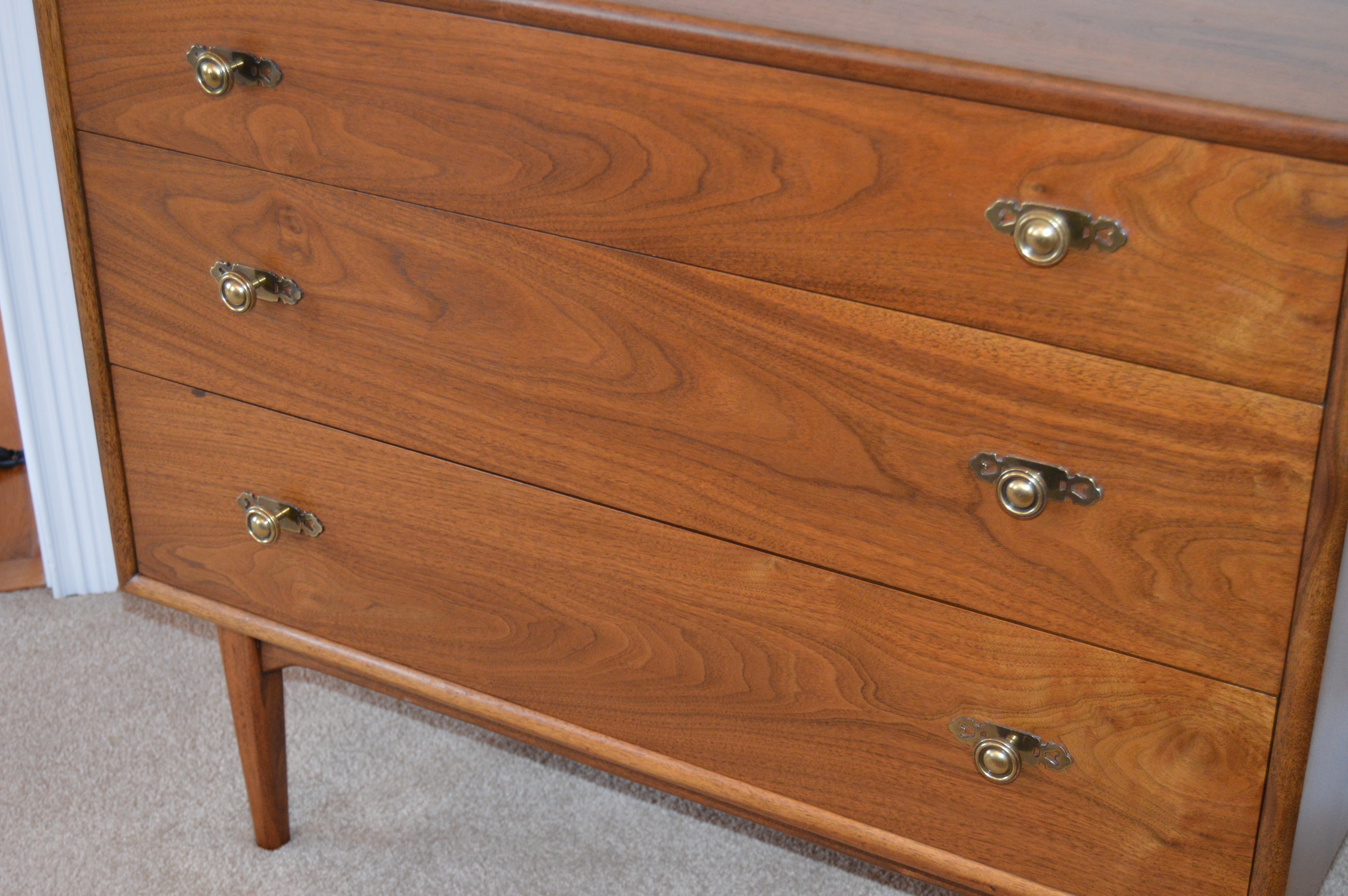 Mid Century Modern Three-Drawer Dresser by Drexel