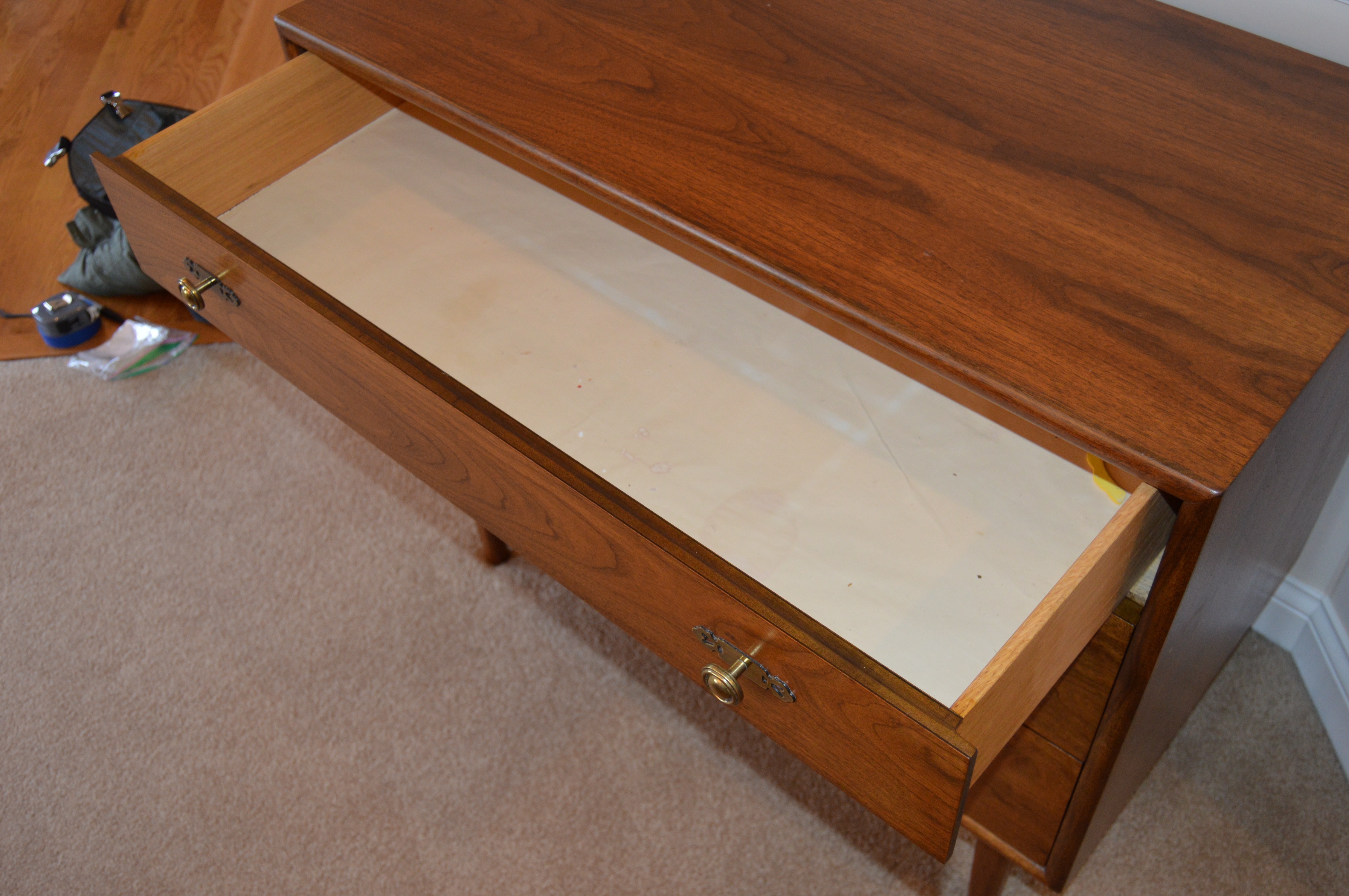 Mid Century Modern Three-Drawer Dresser by Drexel