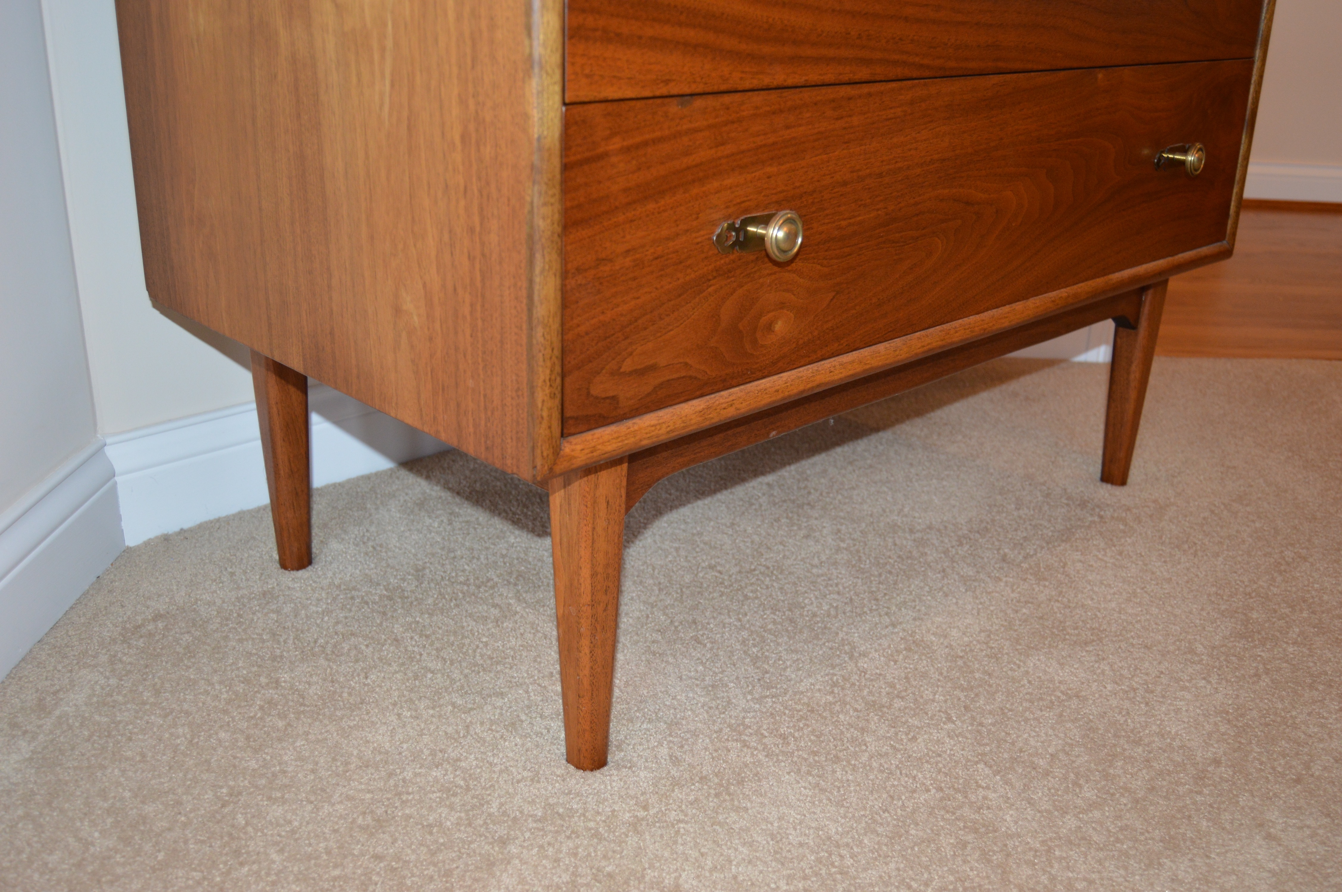 Mid Century Modern Three-Drawer Dresser by Drexel